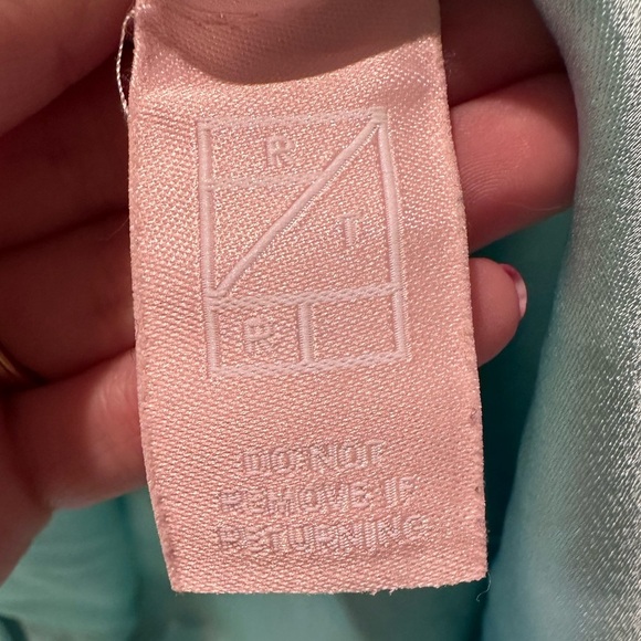 Lapointe Blue Satin Halter Gown Long Dress Size 2 - Picture 13 of 13